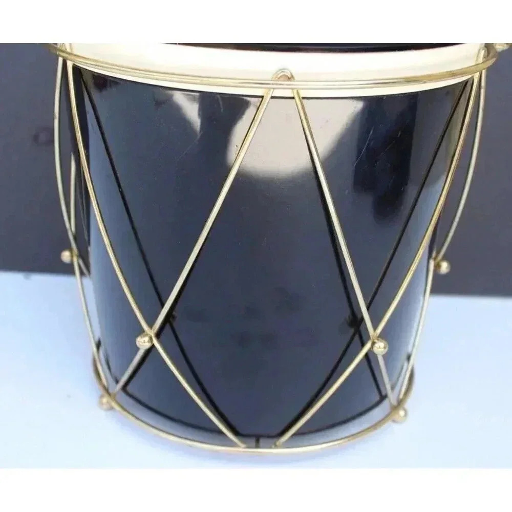 Vtg Mid Century Thermos Ice Tub, Ice Bucket, Black Drum, Model 9940, Made in USA - Picture 3 of 9